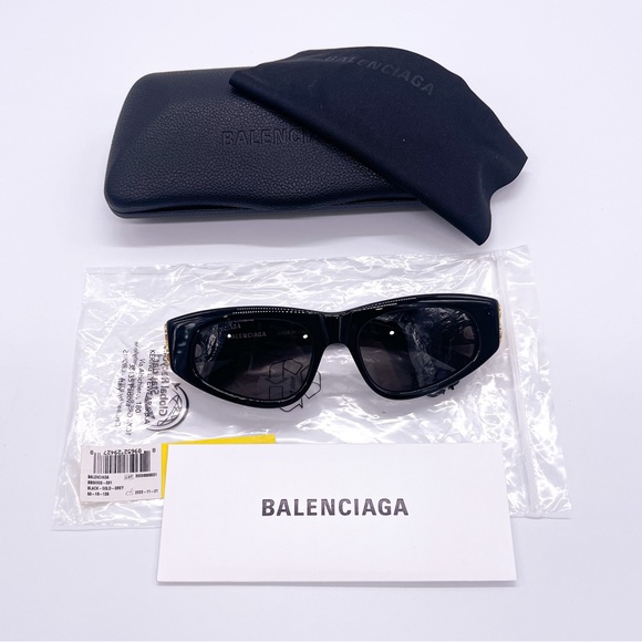 NEW BALENCIAGA BB0095S 001 UNISEX SUNGLASSES BALENCIAGA NEW BALENCIAGA EYEWEAR - Picture 12 of 12